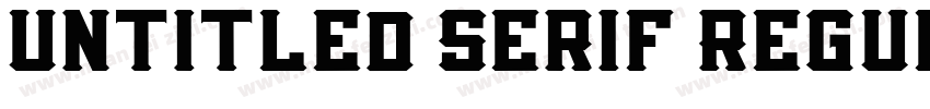 Untitled Serif Regul字体转换